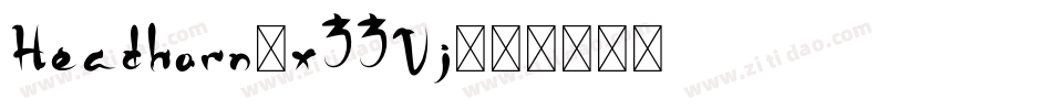 Headhorn-x33Vj字体转换