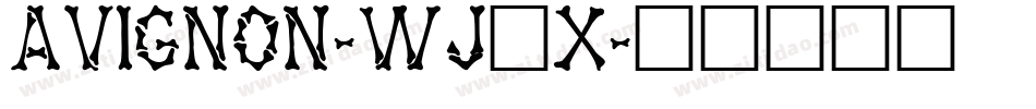 Avignon-wJ1x字体转换