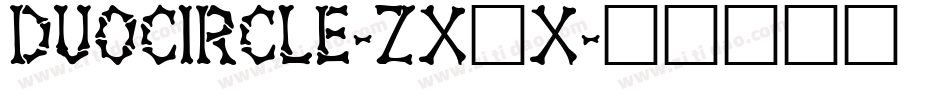 DuoCircle-ZX1x字体转换