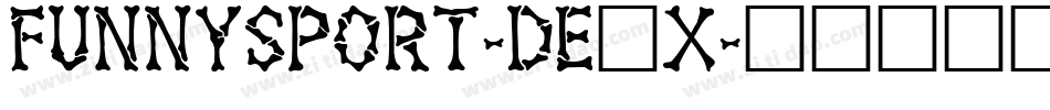 FunnySport-dE1X字体转换