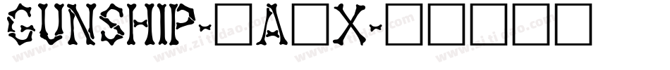 Gunship-2a1X字体转换 Gunship-2a1X字体转换