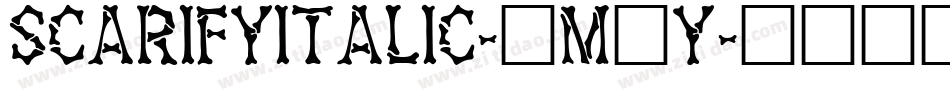 ScarifyItalic-4m6Y字体转换