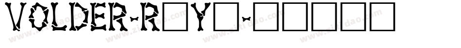 Volder-r6y9字体转换