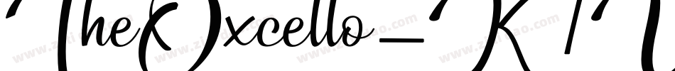 TheOxcello-K7Wal字体转换