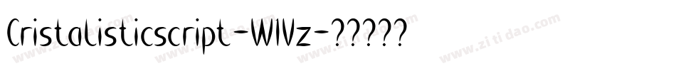 Cristalisticscript-W1Vz字体转换