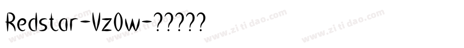 Redstar-VzOw字体转换
