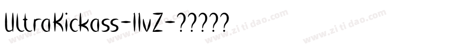 UltraKickass-11vZ字体转换