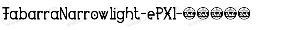 TabarraNarrowlight-ePXl字体转换