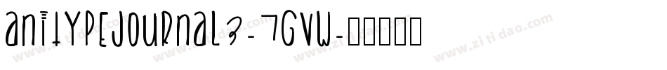 AnitypeJournal3-7Gvw字体转换
