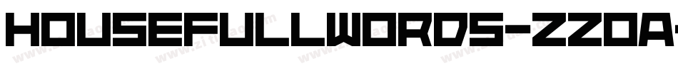 HousefullWords-zzOa字体转换