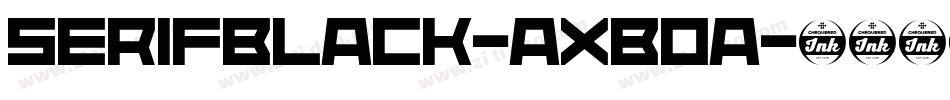 SerifBlack-axBOa字体转换