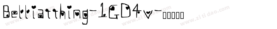 Belliatthing-1GD4v字体转换 Belliatthing-1GD4v字体转换