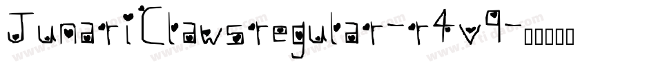 JunariClawsregular-r4v9字体转换