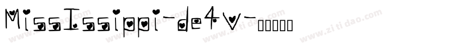 MissIssippi-de4V字体转换