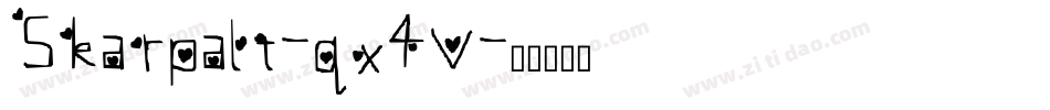 Skarpalt-qx4V字体转换 Skarpalt-qx4V字体转换