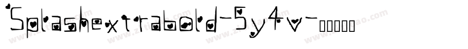 Splashextrabold-5y4v字体转换