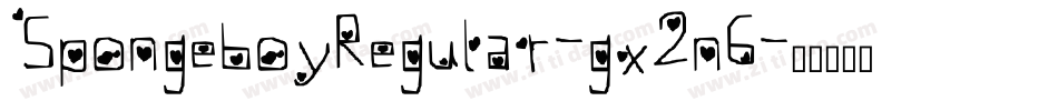 SpongeboyRegular-gx2n6字体转换