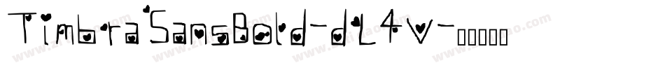 TimbraSansBold-dL4V字体转换