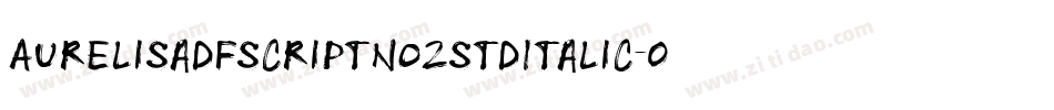 Aurelisadfscriptno2stdItalic-0G2z字体转换