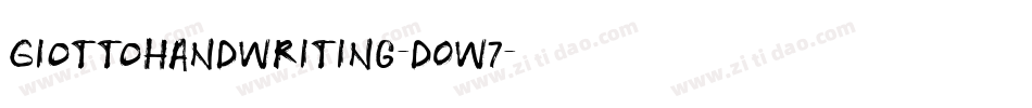 GiottoHandwriting-d0w7字体转换