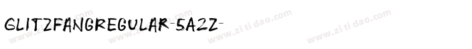 GlitzfangRegular-5A2Z字体转换