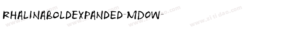 RhalinaBoldExpanded-MD0w字体转换 RhalinaBoldExpanded-MD0w字体转换