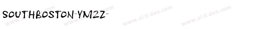 SouthBoston-yM2Z字体转换