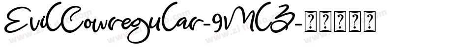 EvilCowregular-9MlZ字体转换