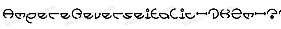 AmpereReverseitalic-DK2m字体转换