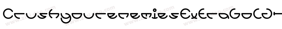 CrushyourenemiesExtrabold-5Y1v字体转换