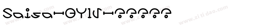 Saisa-BY1V字体转换