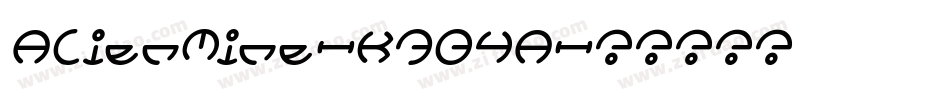 AlienMine-K7B4A字体转换