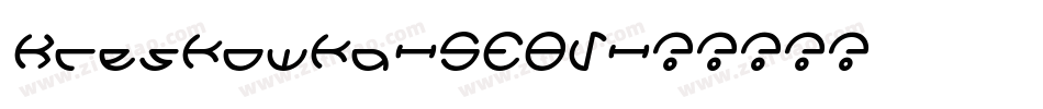 Kreskowka-5E8V字体转换