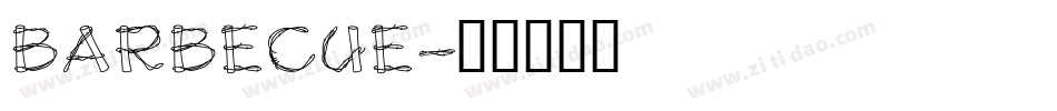 BARBECUE字体转换