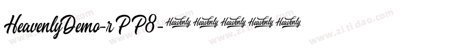 HeavenlyDemo-rPP8字体转换