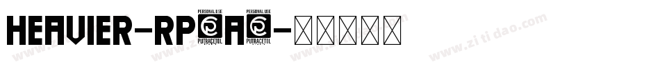 Heavier-Rp0A3字体转换