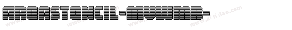 AreaStencil-MVWmB字体转换