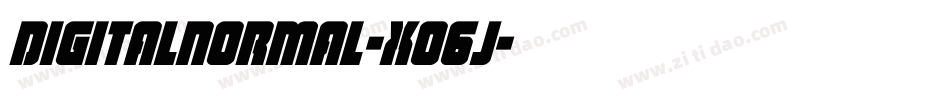 DigitalNormal-xO6j字体转换