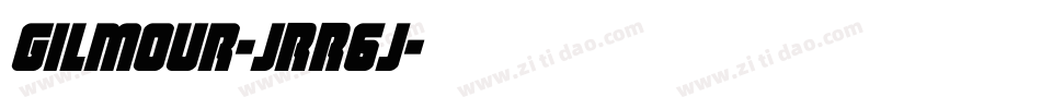 Gilmour-JRR6j字体转换
