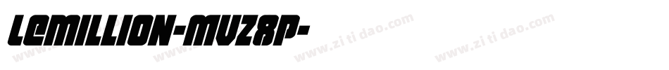 Lemillion-MVZ8P字体转换