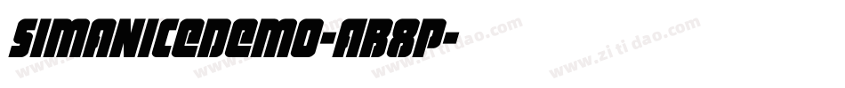 SimaniceDemo-AB8p字体转换 SimaniceDemo-AB8p字体转换