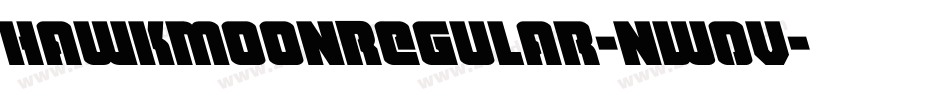 HawkmoonRegular-nW0V字体转换