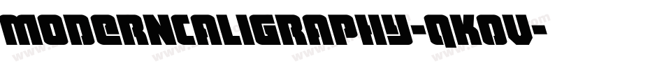 ModernCaligraphy-qK0V字体转换