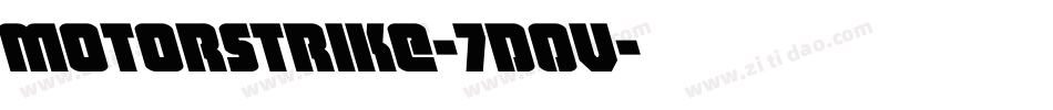 Motorstrike-7d0V字体转换