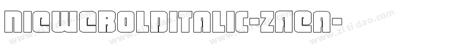 NieweBolditalic-zAEa字体转换