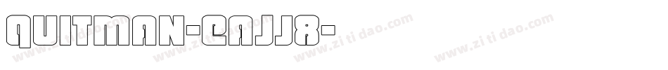 Quitman-EaJj8字体转换