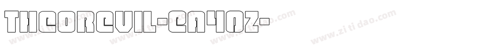 Theorevil-Ea40z字体转换
