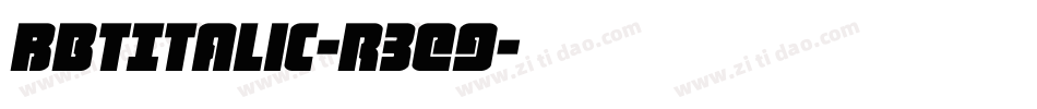 BbtItalic-r3e9字体转换