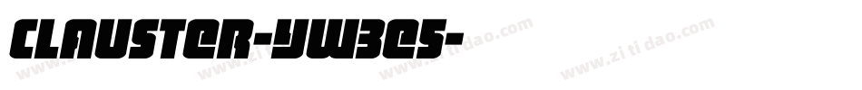 Clauster-yw3e5字体转换