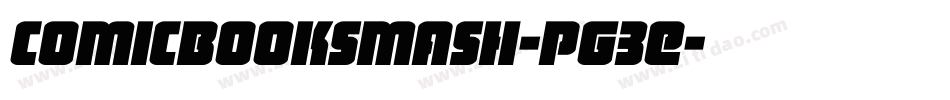 ComicbookSmash-PG3E字体转换